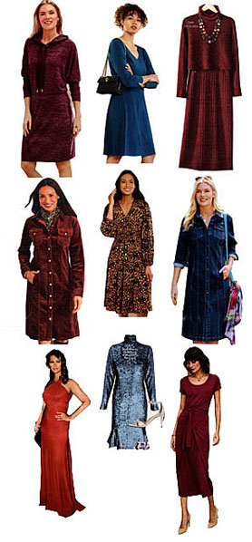 Fit & Flare dresses, dresses with ruffles or asymmetrical details 